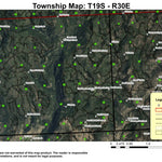 Burnt Mountain T19S R30E Township Map Preview 1