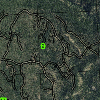 Burnt Mountain T19S R30E Township Map Preview 3