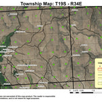 Battle Mountain T19S R34E Township Map Preview 1