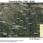 King Mountain T20S R32E Township Map Preview 1