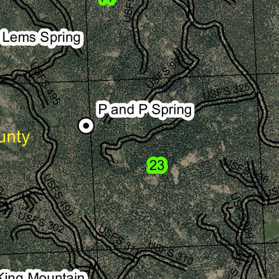 King Mountain T20S R32E Township Map Preview 2