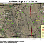Drinkwater Pass T20S R36E Township Map Preview 1