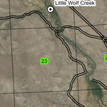 Little Wolf Creek T19S R33.5E Township Map Preview 2