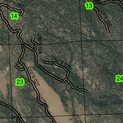 Idol City Mines T21S R33.5E Township Map Preview 2