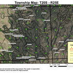 Buck Spring T20S R25E Township Map Preview 1