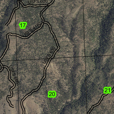 Buck Spring T20S R25E Township Map Preview 3