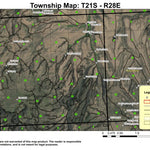 Green Butte T21S R28E Township Map Preview 1