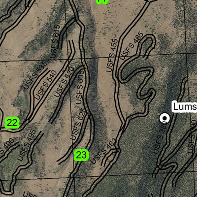 Green Butte T21S R28E Township Map Preview 2
