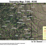 Capps Mountain T19S R33E Township Map Preview 1