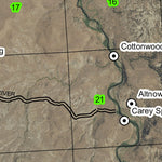 Bartlett Mountain T21S R35E Township Map Preview 3