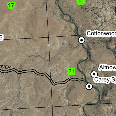 Bartlett Mountain T21S R35E Township Map Preview 3
