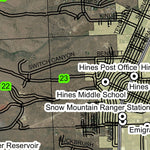 Burns T23S R30E Township Map Preview 2