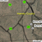 Burns T23S R30E Township Map Preview 3