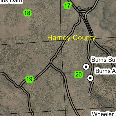 Burns T23S R30E Township Map Preview 3
