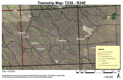 Hat Butte T23S R24E Township Map Preview 1