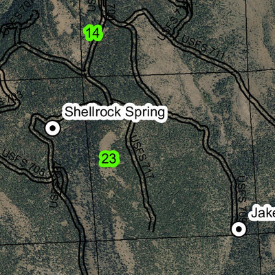 Rattlesnake Creek T21S R32E Township Map Preview 2