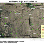 Miller Reservoir T20S R33.5E Township Map Preview 1