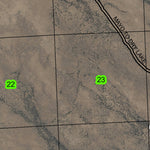 Ryegrass Creek T22S R25E Township Map Preview 2