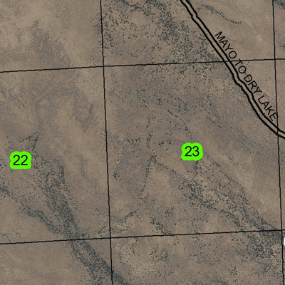 Ryegrass Creek T22S R25E Township Map Preview 2