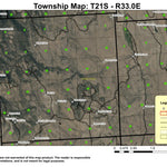 Elephant Butte T21S R33E Township Map Preview 1