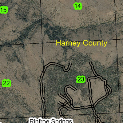 Elephant Butte T21S R33E Township Map Preview 2