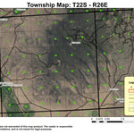 Dry Mountain T22S R26E Township Map Preview 1