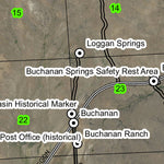 Buchanan T22S R33E Township Map Preview 2