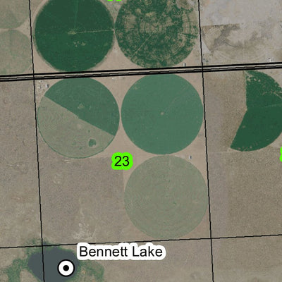 Bennett Lake T23S R32.5E Township Map Preview 2