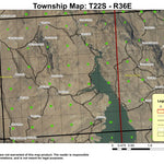 Upton Mountain T22S R36E Township Map Preview 1