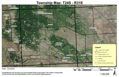 Harney Basin T24S R31E Township Map Preview 1