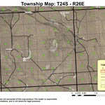 Cream Lake T24S R26E Township Map Preview 1