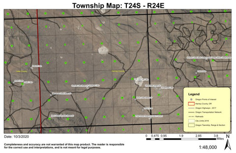 Rocky Draw T24S R24E Township Map Preview 1