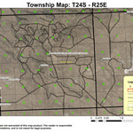 Paiute Butte T24S R25E Township Map Preview 1