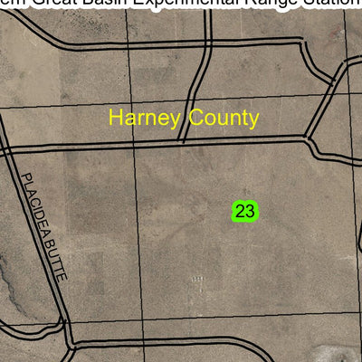 Paiute Butte T24S R25E Township Map Preview 2