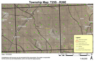 Yellowstone Waterhole T25S R26E Township Map Preview 1
