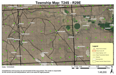 Willow Creek T24S R29E Township Map Preview 1