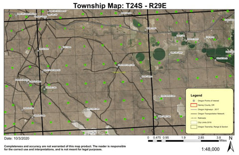 Willow Creek T24S R29E Township Map Preview 1