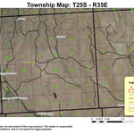 Alder Creek T25S R35E Township Map Preview 1