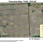 Lawen T24S R32.5E Township Map Preview 1
