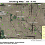 Crane Butte T25S R34E Township Map Preview 1