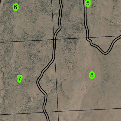 Crane Butte T25S R34E Township Map Preview 3