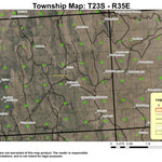 Coleman Mountain T23S R35E Township Map Preview 1