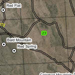 Coleman Mountain T23S R35E Township Map Preview 2