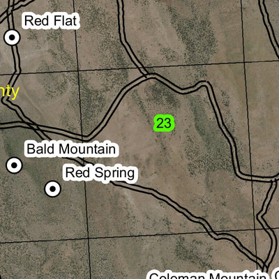 Coleman Mountain T23S R35E Township Map Preview 2