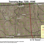 Venator T25S R36E Township Map Preview 1