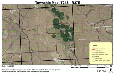 Silver Creek Valley T24S R27E Township Map Preview 1