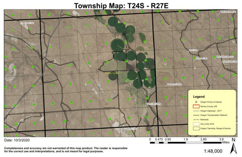 Silver Creek Valley T24S R27E Township Map Preview 1