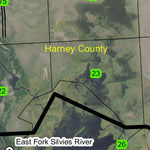 Malheur Lake T25S R32.5E Township Map Preview 2