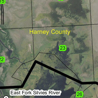 Malheur Lake T25S R32.5E Township Map Preview 2