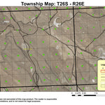 Alex Butte T26S R26E Township Map Preview 1